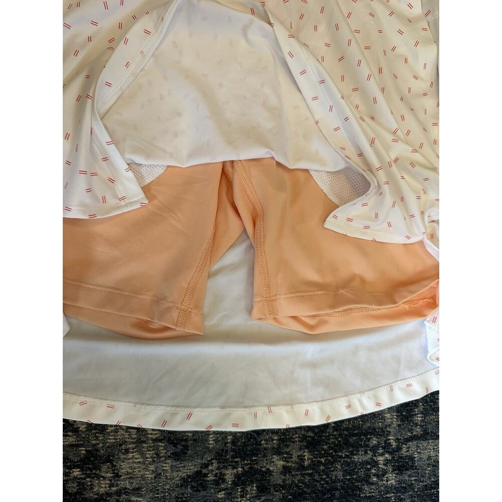 Women's Dri-Fit Victory Golf Skort White Orange UPF 40+ Pockets Size Small NEW - Picture 8 of 8